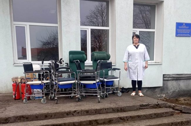 Eine große Hilfslieferung aus Lahr wurde an das Krankenhaus in Kalusch übergeben